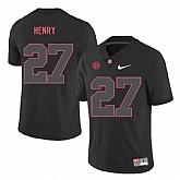 Alabama Crimson Tide 27 Derrick Henry Black Shadow Nike College Football Jersey Dzhi,baseball caps,new era cap wholesale,wholesale hats